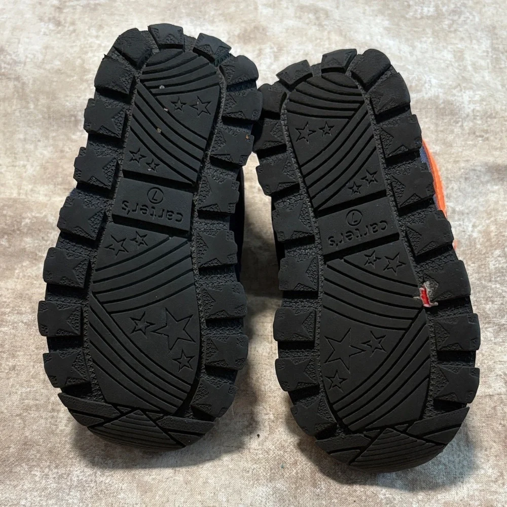 Carter's Navy and Orange Kids Sneakers